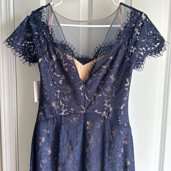 RENE BY RENE RUIZ  COLLECTION
Illusion Lace Sheath Gown - Picture 10 of 12